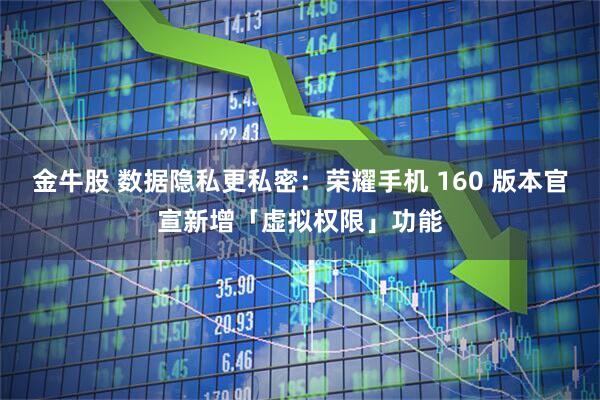 金牛股 数据隐私更私密：荣耀手机 160 版本官宣新增「虚拟权限」功能