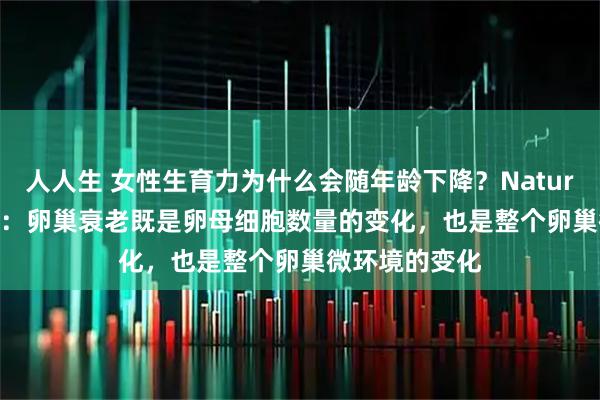 人人生 女性生育力为什么会随年龄下降？Nature Aging研究：卵巢衰老既是卵母细胞数量的变化，也是整个卵巢微环境的变化